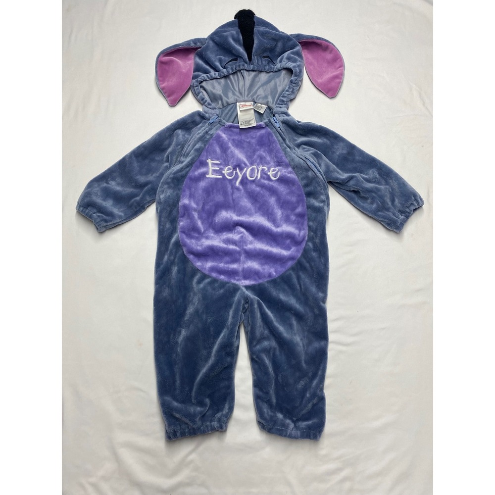 Vintage Disney Shopping Eeyore Costume Jumpsuit Blue Purple 12-18 Months